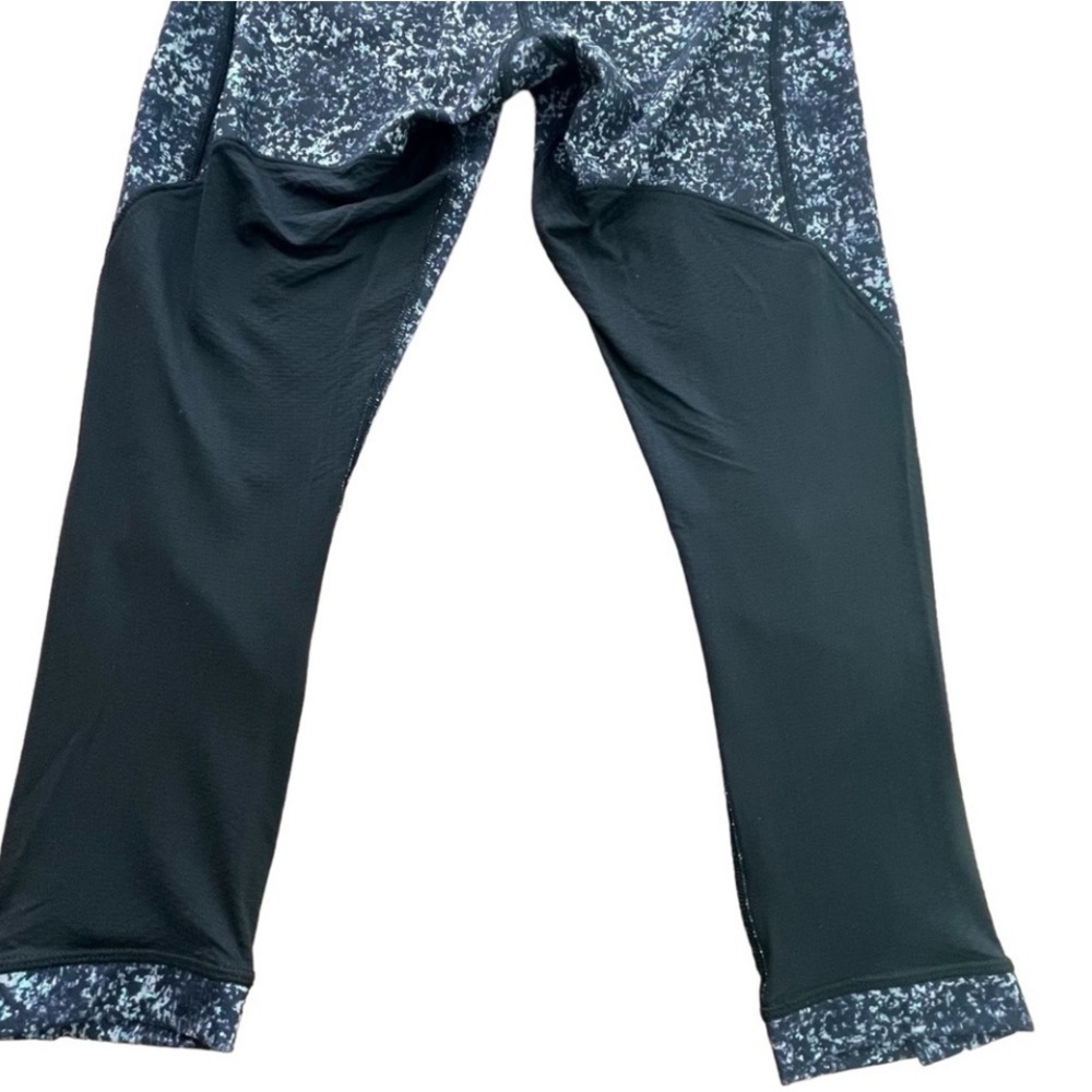 Lululemon Journey Crop Leggings in Rocky Road Sand Dune Toothpaste/Black - Sz 4 - Picture 10 of 12